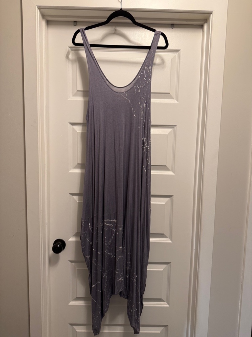 Sleeveless Lavender Gray Scoop Neck Maxi jumper